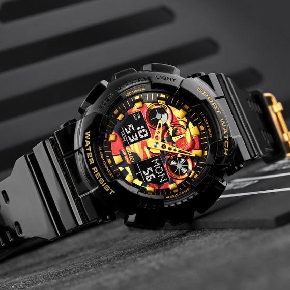 Годинник S2kmei 1832CMBKGD Black-Gold Camo SALE | Зображення 3