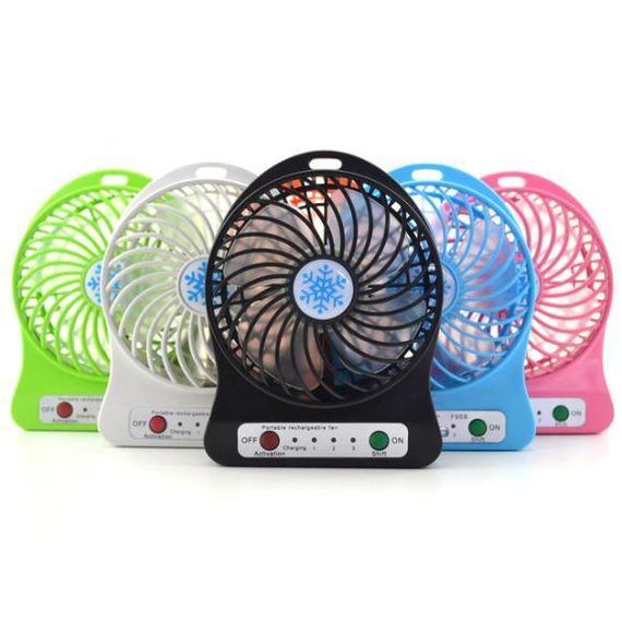 Портативний USB мінівентилятор з акумулятором Portable Mini Fan (настільний) | Зображення 2