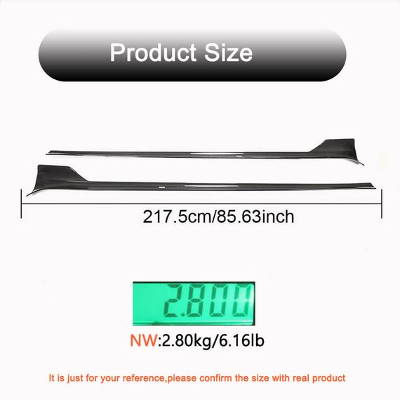 Накладки на пороги (2021-2025, Карбон) для Tesla Model S 2012– гг | Зображення 3