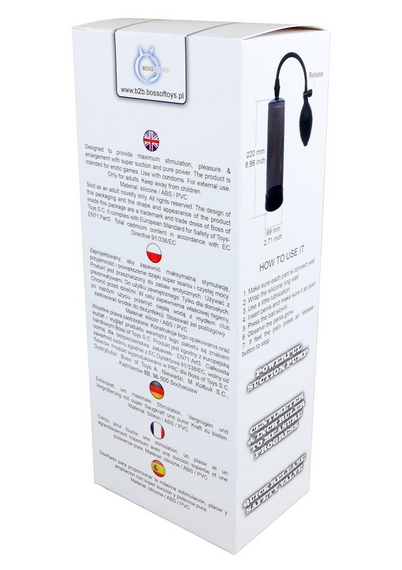 Вакуумная помпа Boss Series: Power pump - Black, BS6000002 Sex Aura | Зображення 3