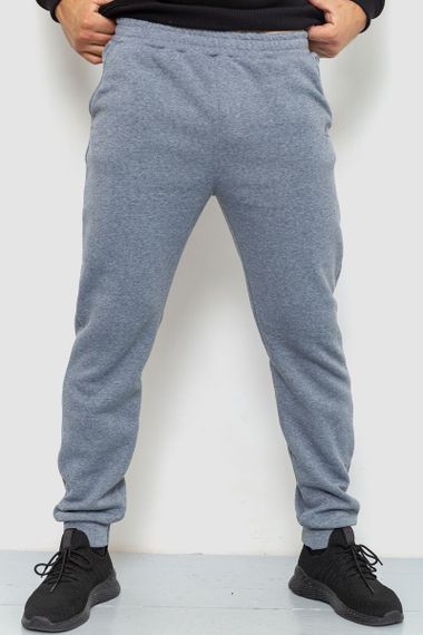 Спортивные штаны мужские на флисе, цвет светло-серый, 238R56848