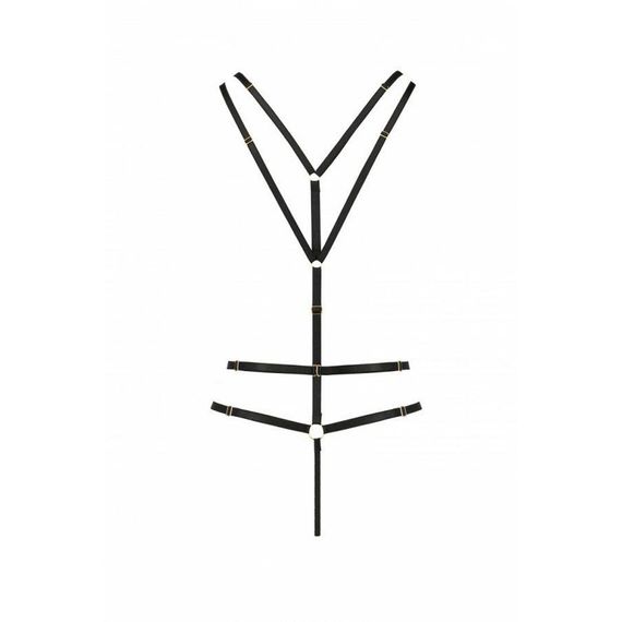 Відкритий боді зі стреп MEGGY black S/M - Passion Exclusive | Зображення 5