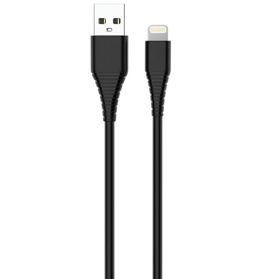 Кабель USB Lightning ColorWay CW-CBUL024-BK 2,4A 1м чорний | Зображення 2
