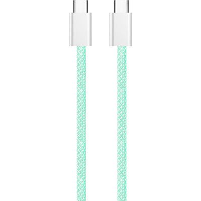 Дата кабель USB-C to USB-C 1.0m 60W 3.0А green ColorWay (CW-CBPDCC061-G) | Зображення 1