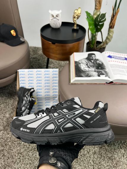 Кросівки ASICS Gel-Venture 6 Gore-Tex  Black Light Grey весна / осінь А4477 46 29- 29.5 см | Зображення 3