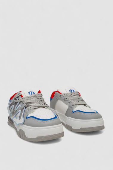 Кросівки жіночі, колір біло-сірий, 256RCR-11 | Зображення 2