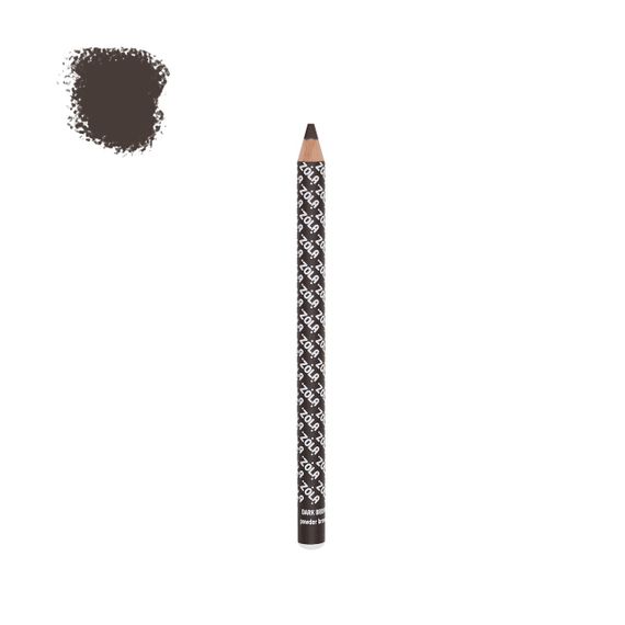 Олівець для брів пудровий ZOLA Powder Brow Pencil - Dark brown