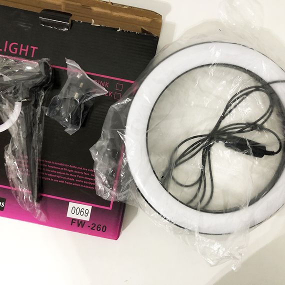 Кольцевая лампа 26 см, лампа для тик тока tiktok, селфи лампа с держателем для телефона | Зображення 2