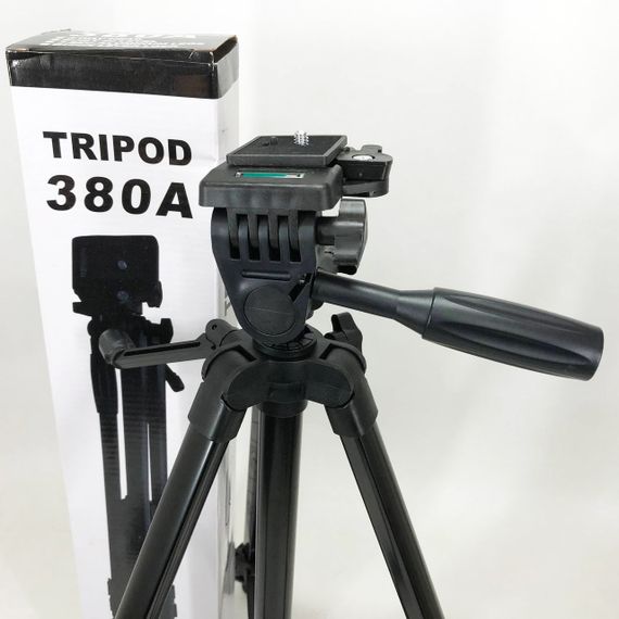 Штатив для камери, телефону, трипод, тринога TriPod 380A 0.50-1.35м, Штатив розкладний для фото | Зображення 7