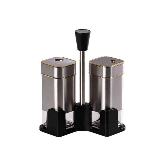 Набор для специй на подставке 2 баночки для соли и перца по 120 мл HP531T1005J