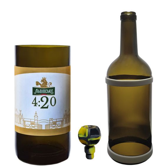 Водник Зі Скла Коричневий «Львівське 420» | Зображення 2