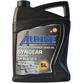 Трансмиссионное масло Alpine Syngear 75W-90 GL-4/GL-5 5л (0745-5)