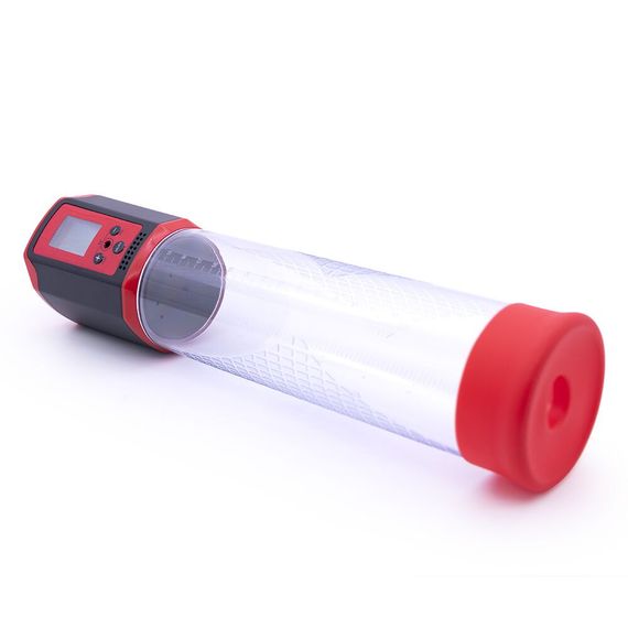 Автоматична вакуумна помпа Men Powerup Passion Pump Red, LED-табло, перезаряджувана, 8 режимів | Зображення 1