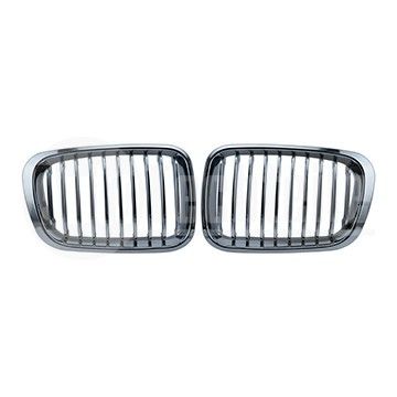 Решетки радиатора компл. BMW 3 E46 98-01 (хром), AutoTechteile, 706 5153, 706 5112