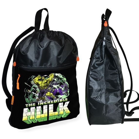 Рюкзак-мешок для школы с Халк "Hulk" детская сумка для обуви и спортивной одежды (01486)