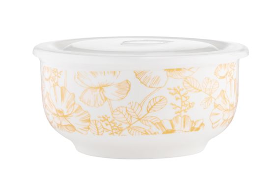 Салатник ARDESTO  з кришкою Sunny day, 14 см, порцеляна (AR3494)