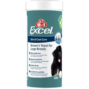 Вітаміни 8in1 Excel Brewers Yeast Large Breed для собак великих порід, пивні дріжджі з часником, для шкіри та