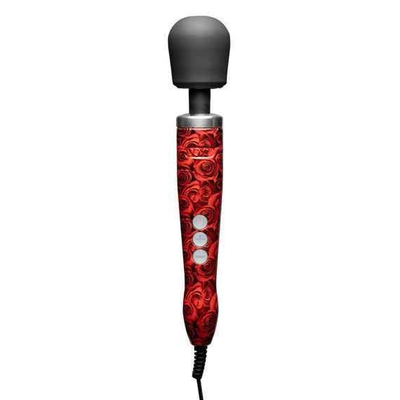 Вібромасажер DOXY Die Cast ROSE PATTERN, дуже потужний, живлення 220В, металевий корпус sexstyle