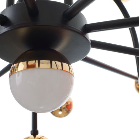 Люстра светодиодная молекула 126W WW+NW+CW BK+G (BL-747S/21) | Зображення 6