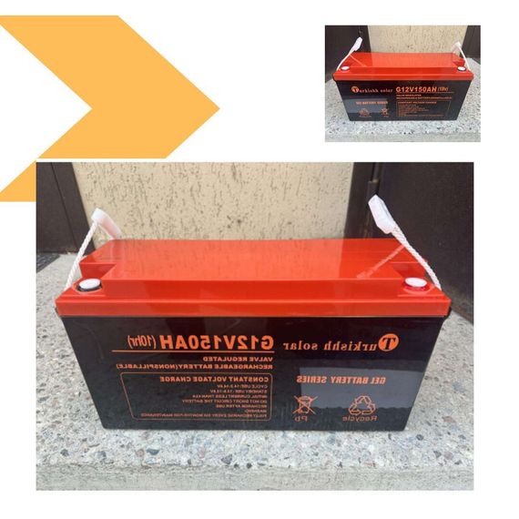 АКБ GEL150-12 12V 150Ah гелевий акумулятор для сонячних систем від XPRO (45658-_7374) | Зображення 1