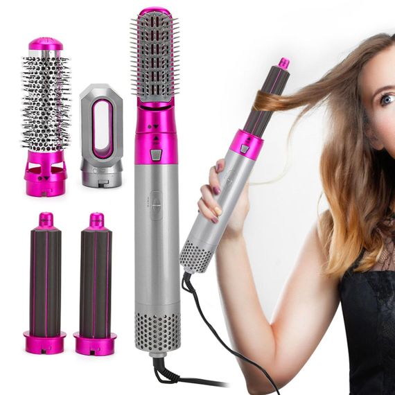 Мультистайлер 5в1 Hot Air Styler, 1000Вт / Фен для укладання волосся / Повітряний фен стайлер для завивки локонів | Зображення 1