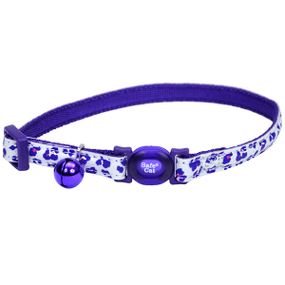Ошейник светоотражающий для котов Coastal Fashion Safe Cat Collar, 20-30 см, фиолетовый
