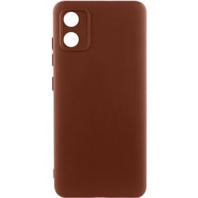Чохол Silicone Cover Ummi Lakshmi Full Camera (AA) для Motorola Moto E13 Коричневий / Brown
