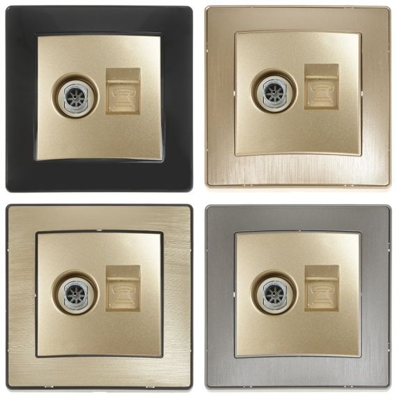 Розетка RB-1TV+1TF | Зображення 1