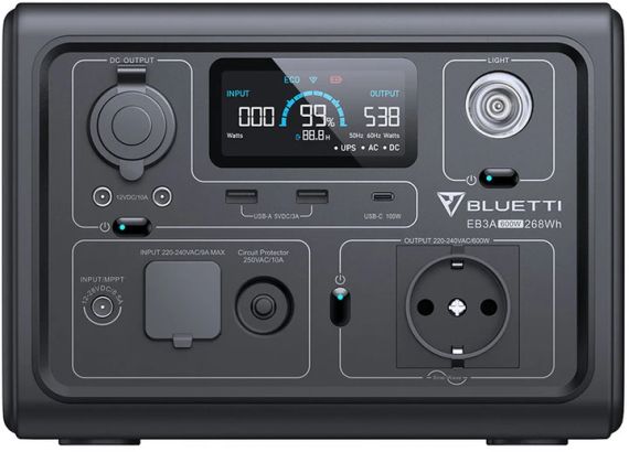 Зарядна станція Bluetti EB3A (600 Вт, 268 Вт⋅год, LiFePO4) | Зображення 5
