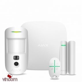 Комплект охранной сигнализации Ajax StarterKit Cam Plus White