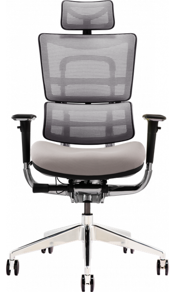 Кресло офисное GT RACER X-801 BRIGHT Gray (W-20, B-40) | Зображення 3