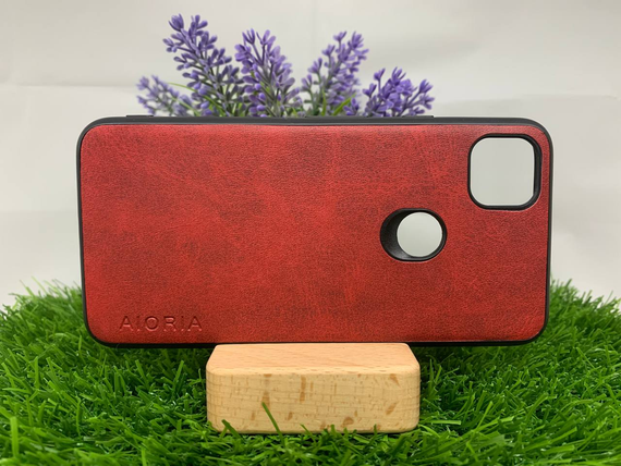 Чохол накладка Google Pixel 4A нубук червоний