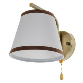 Бра настенное накладное классическое с абажуром LK-641W/1 E27 AB