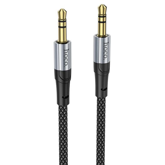 Кабель HOCO UPA26 DC3.5 тато-тато 1.0м, круглий в обплетенні, Black