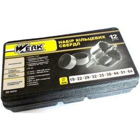 Набір кільцевих свердл Werk WE100332 (12 шт)