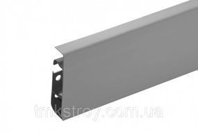 Плинтус CEZAR Hi Line Prestige 75x22x2500mm M088 серый матовый