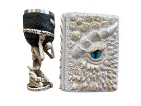 Подарунковий набір Келих 3D Скелет на Колені та Блокнот 3D «Око Крижаного Хранителя»