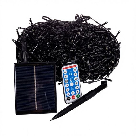 Світлодіодна новорічна гірлянда вулична із сонячною батареєю | Зображення 3