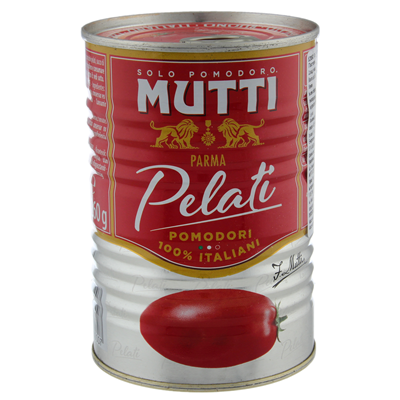 Томаты Mutti Pelati очищены в томатном соке 400г