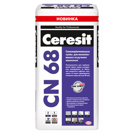 САМОВЫРАВНИВАЮЩАЯ СМЕСЬ Ceresit CN 68
