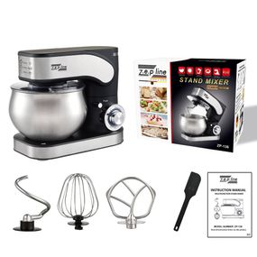Тестомес миксер 4 в 1 Zepline ZP-136 Black 3500 Вт 6 л черный
