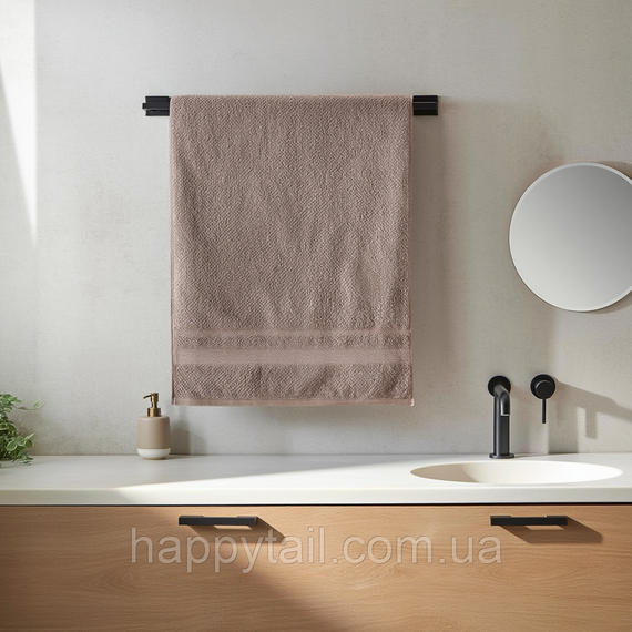 Банний рушник 70*140 см котоновий коричневий Colorful Home 506-22-A-72BR | Зображення 1