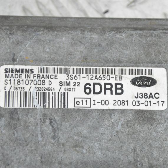 Блок керування двигуном 1.6 Mazda 2 2003-2005 Комп'ютер ЕБУ мотора Мазда 2 3S6112A650EB S118325001 | Зображення 2