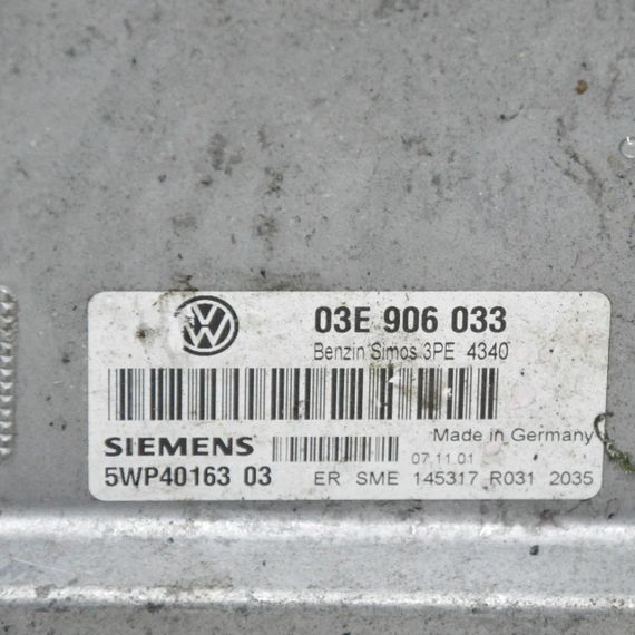 Блок керування двигуном 1.2 12V Volkswagen Polo 2001-2009 ЕБУ Фольксваген Поло 03E906033 | Зображення 1