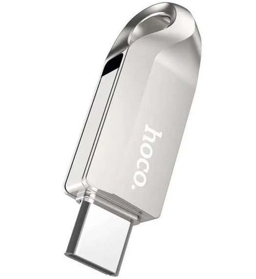 Флешка HOCO UD8 Smart Type-C USB 64Gb, серебристая | Зображення 2