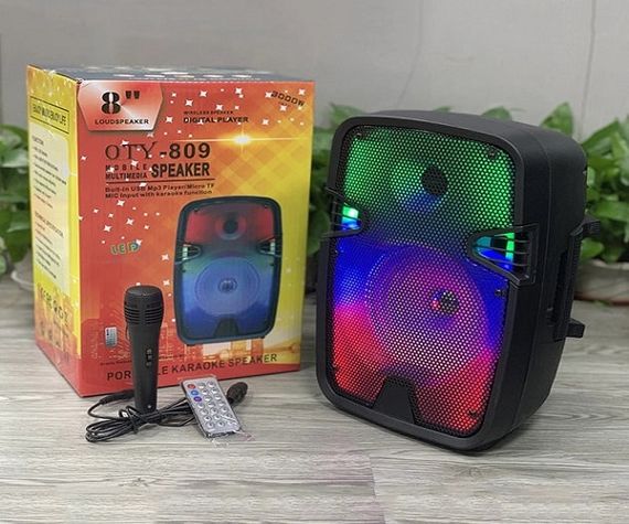 Портативная акустическая система OTY-809 с Bluetooth, RGB XPRO черный (MER-15707_1473) | Зображення 3