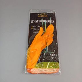 Перчатки хозяйственные резиновые латексные Latex Gloves (размер L)
