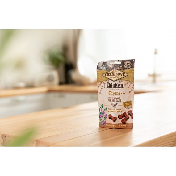 Ласощі Carnilove Cat Semi Moist Snack Chicken with Thyme для котів для здоров я сечовивідних шляхів з куркою та чебрецем 50 | Зображення 4