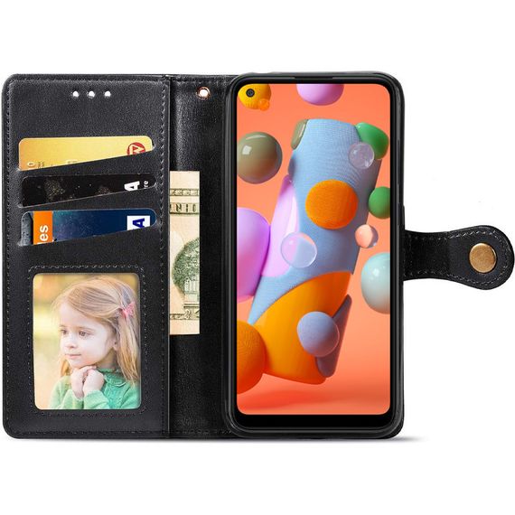 Шкіряний чохол-книжка GETMAN Gallant (PU) для Samsung Galaxy A11 | Зображення 1