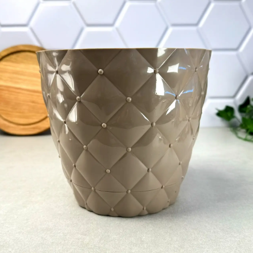 Вазон Намисто 0,75л кава з молоком ELIF | Зображення 3